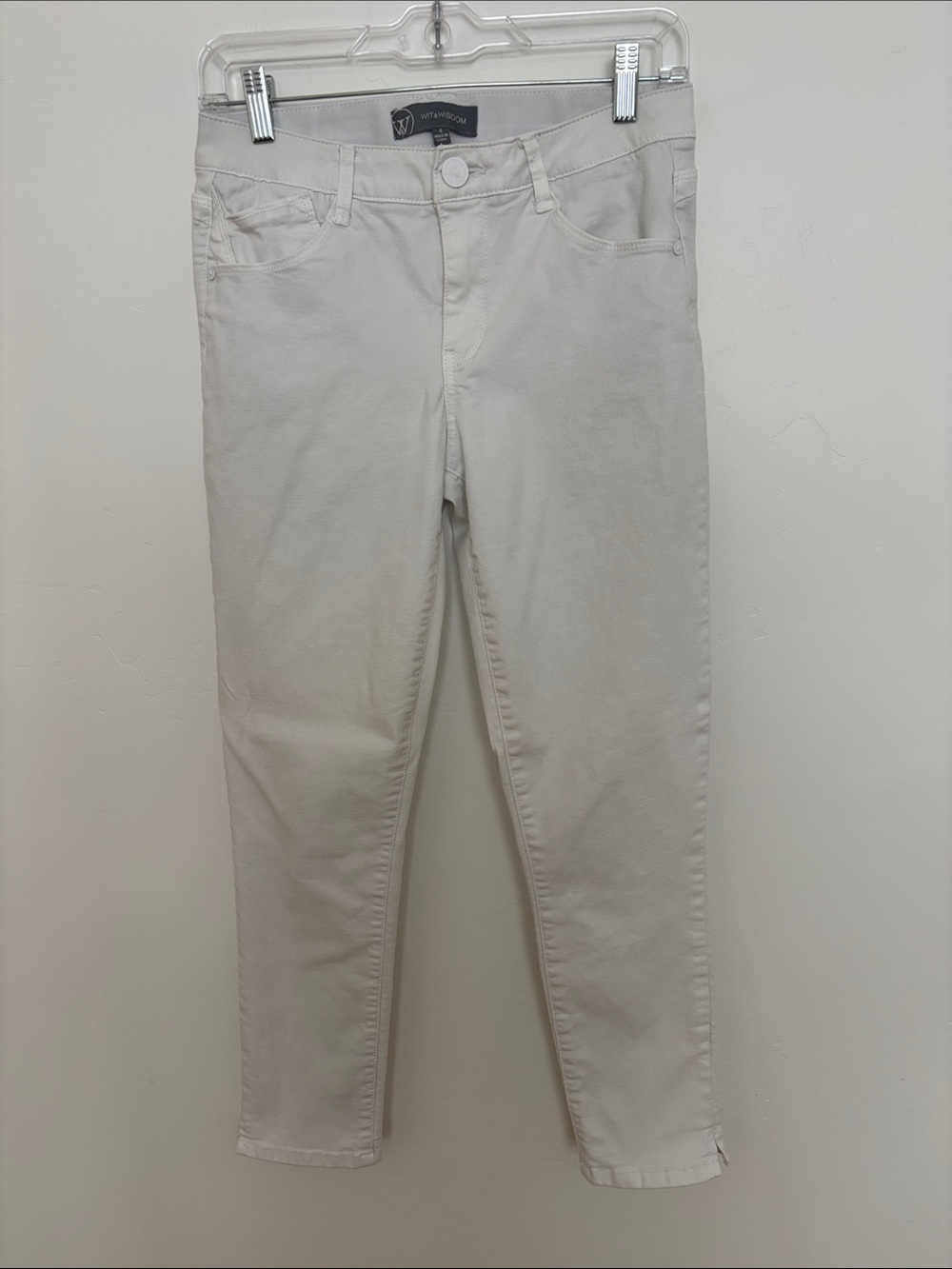 Wit & Wisdom Women's Skinny Jeans in White